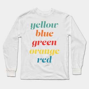 Colour Blind Long Sleeve T-Shirt